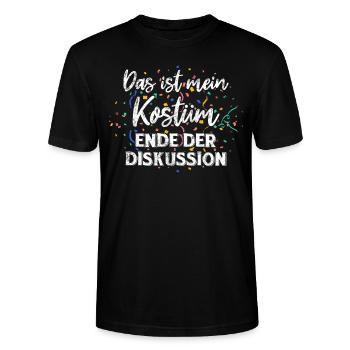 Fasching Karneval Feiern Party Kostüm - Stanley/Stella Unisex Bio-T-Shirt CRAFTER - Schwarz - Vorne - Alina (178cm) & Michal (187cm)