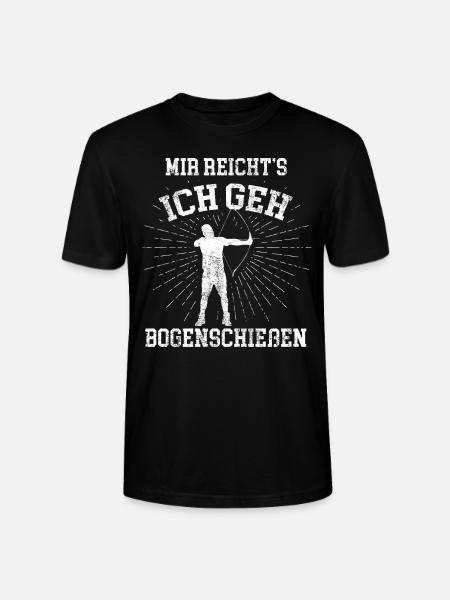 Bogenschießen Langbogen - Stanley/Stella Unisex Bio-T-Shirt CRAFTER - Schwarz
