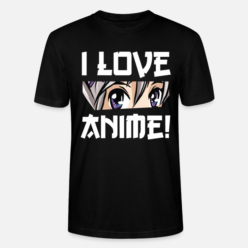 J'aime les animés - T-shirt bio CRAFTER Stanley Stella Unisexe - noir