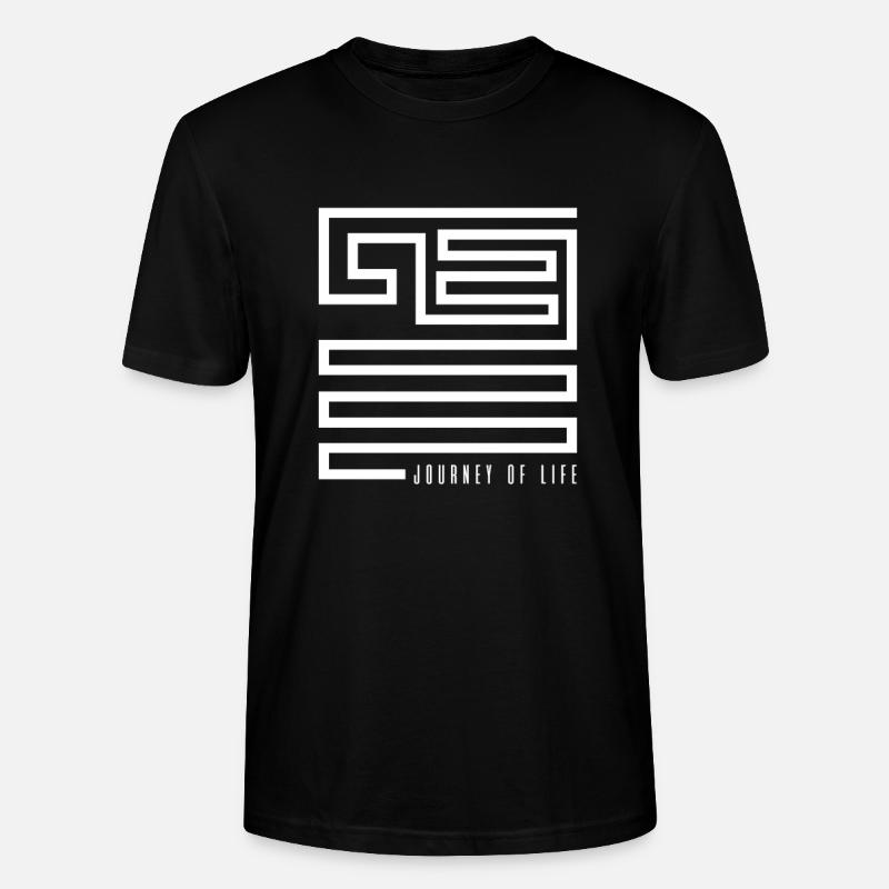 Labyrinth - Stanley/Stella Unisex Bio-T-Shirt CRAFTER - Schwarz