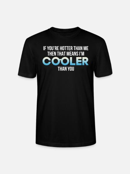 hot and cold - Stanley/Stella CRAFTER Unisex Organic T-Shirt - black