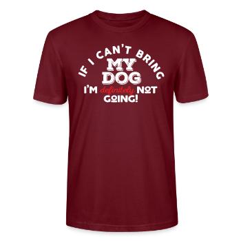 Amoureux des chiens - T-shirt bio CRAFTER Stanley Stella Unisexe - bordeaux - Devant - Alina (178cm) & Michal (187cm)