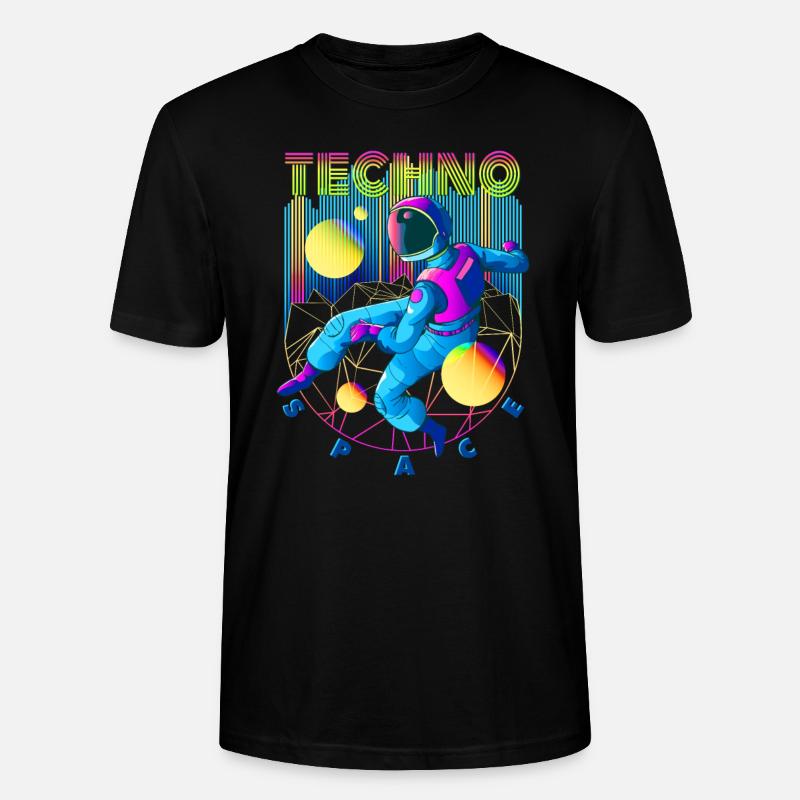 Techno space - Stanley/Stella CRAFTER Unisex Organic T-Shirt - black