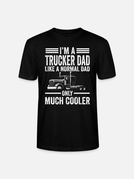 Trucker Dad Truck Driver Dad Father's Day Gift - Stanley Stella CRAFTER unisex økologisk-T-shirt - sort