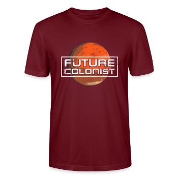 Mars - T-shirt bio CRAFTER Stanley Stella Unisexe - bordeaux - Devant - Alina (178cm) & Michal (187cm)