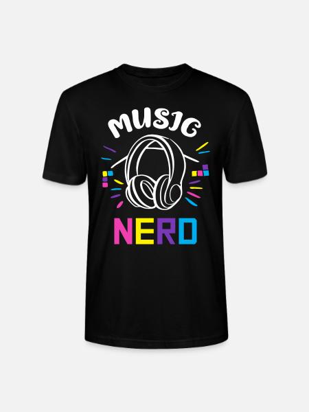 Nerd dj - Stanley/Stella CRAFTER Unisex Organic T-Shirt - black