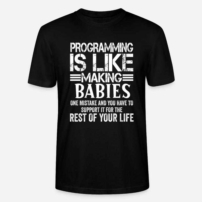 Programmierer Informatiker Coder Geschenk - Stanley/Stella Unisex Bio-T-Shirt CRAFTER - Schwarz