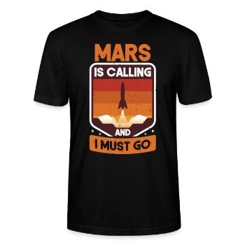 Mars - T-shirt bio CRAFTER Stanley Stella Unisexe - noir - Devant - Alina (178cm) & Michal (187cm)