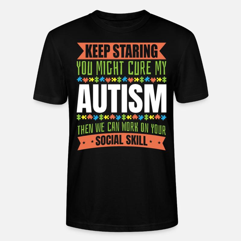 Autismus Bewusstsein - Stanley/Stella Unisex Bio-T-Shirt CRAFTER - Schwarz