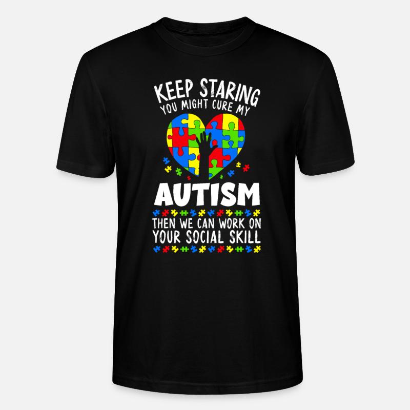 Autismus Bewusstsein - Stanley/Stella Unisex Bio-T-Shirt CRAFTER - Schwarz