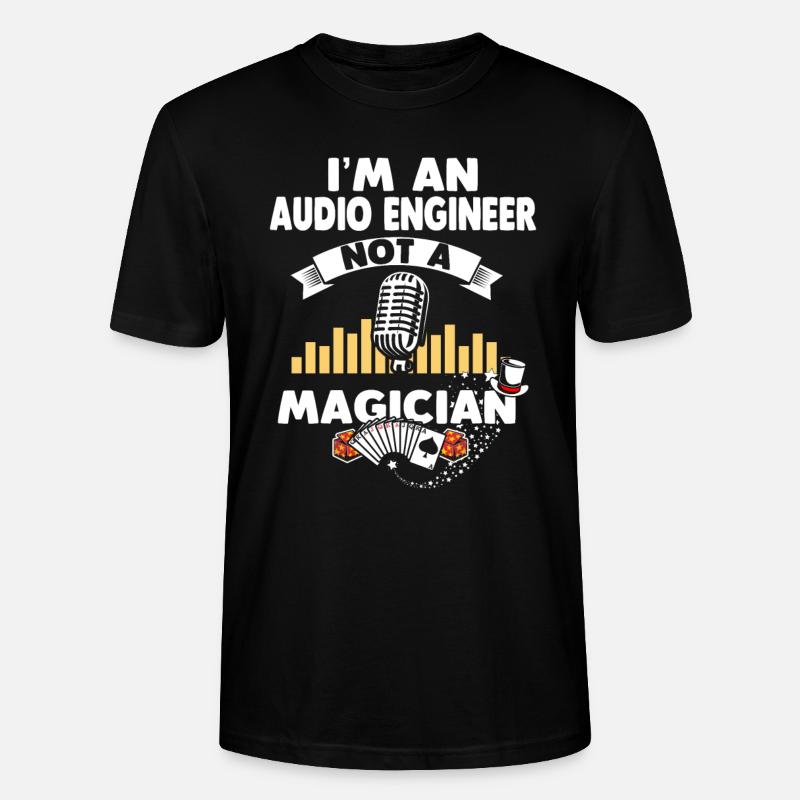 Technicien de son - T-shirt bio CRAFTER Stanley Stella Unisexe - noir