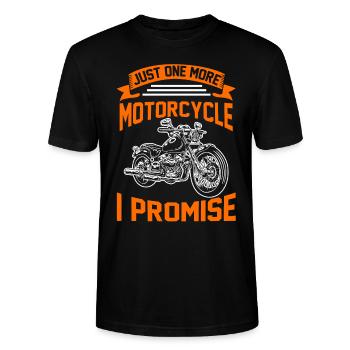 Motocyclistes - T-shirt bio CRAFTER Stanley Stella Unisexe - noir - Devant - Alina (178cm) & Michal (187cm)