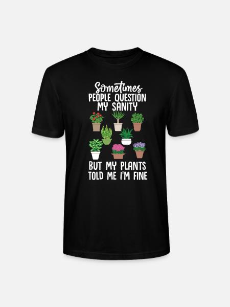 Gardener Plants - Stanley/Stella CRAFTER Unisex Organic T-Shirt - black