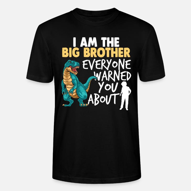 Ich bin der große Bruder - Stanley/Stella Unisex Bio-T-Shirt CRAFTER - Schwarz