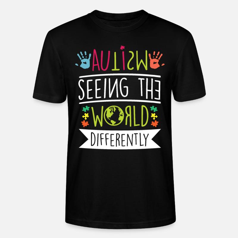 Autismus Bewusstsein - Stanley/Stella Unisex Bio-T-Shirt CRAFTER - Schwarz