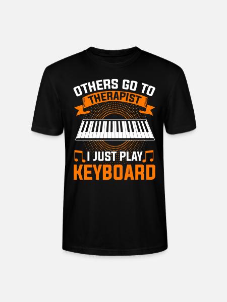 Keyboard Keyboarder Keyboarding Musician - Stanley/Stella CRAFTER Unisex Organic T-Shirt - black