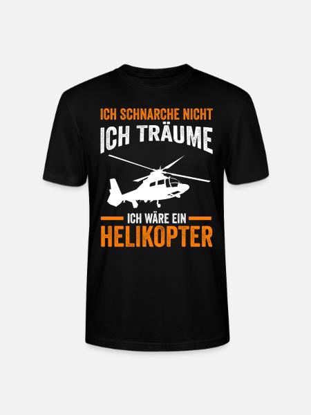 Helikopter Hubschrauberpilot Hubschrauber - Stanley/Stella Unisex Bio-T-Shirt CRAFTER - Schwarz