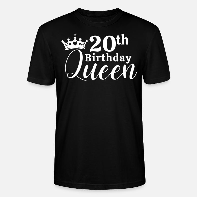 20. Geburtstag - Stanley/Stella Unisex Bio-T-Shirt CRAFTER - Schwarz