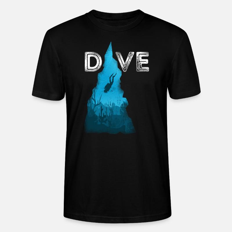Scuba Diving Diver Dive - T-shirt bio CRAFTER Stanley Stella Unisexe - noir