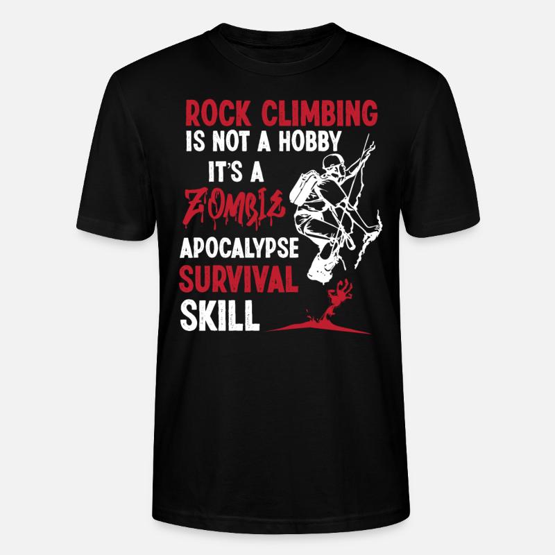 Rock Climbing Climber - T-shirt bio CRAFTER Stanley Stella Unisexe - noir