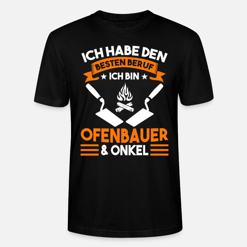 Ofenbauer Onkel Kaminbauer - Stanley/Stella Unisex Bio-T-Shirt CRAFTER - Schwarz