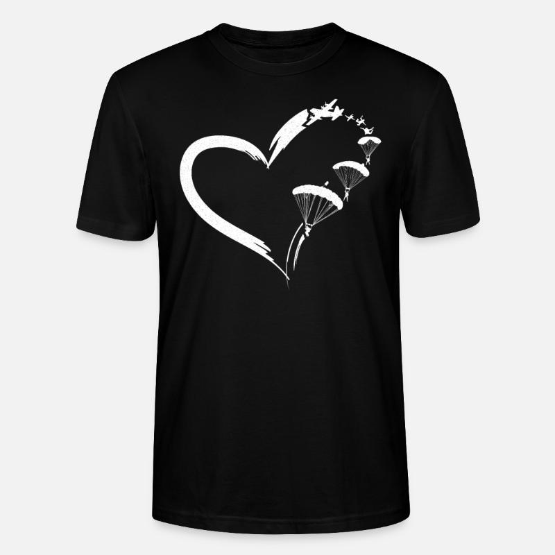 Skydiving Parachute Paraglide - Stanley/Stella Unisex Bio-T-Shirt CRAFTER - Schwarz