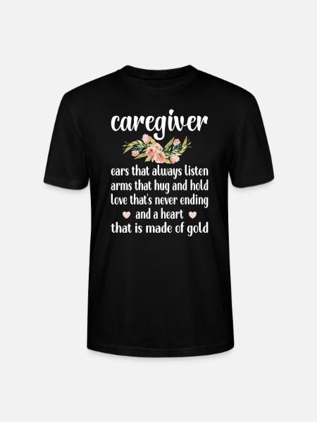 Cadeau de soignant aidant - T-shirt bio CRAFTER Stanley Stella Unisexe - noir