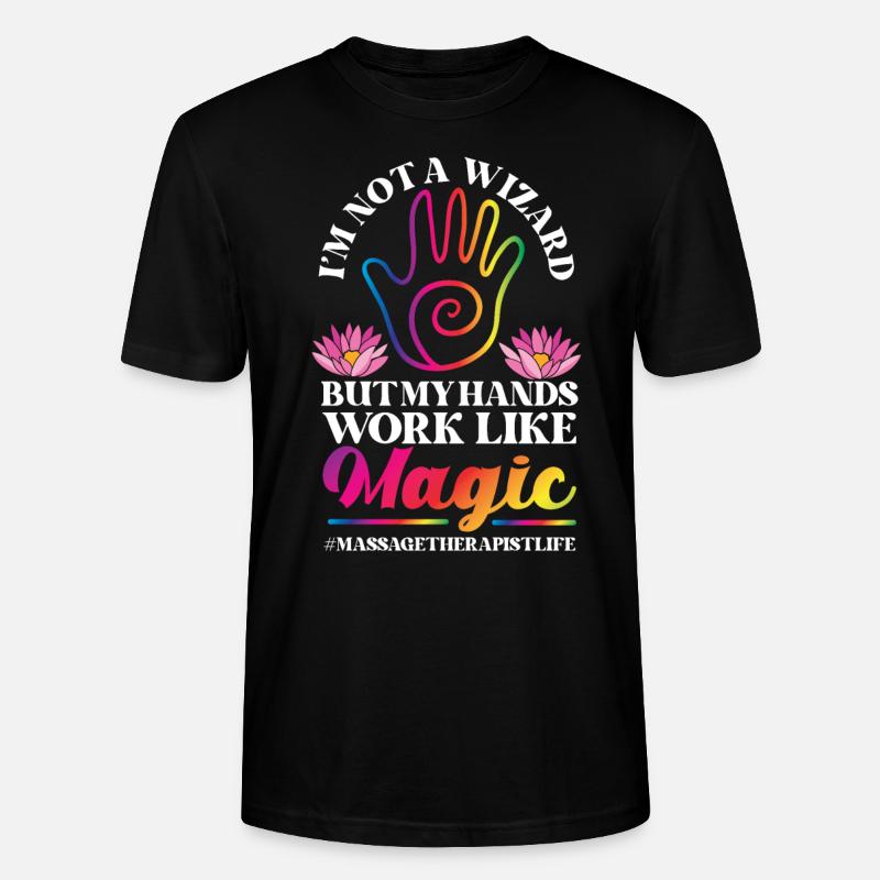 Licensed Massage Therapist Therapy - Stanley/Stella Unisex Bio-T-Shirt CRAFTER - Schwarz