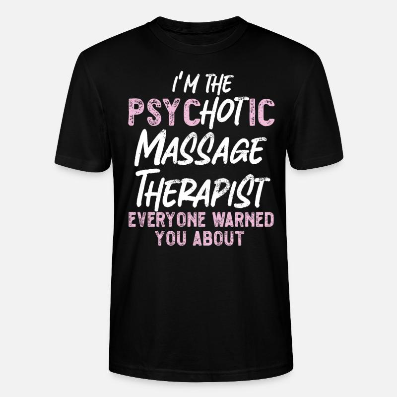 Licensed Massage Therapist Therapy - Stanley/Stella Unisex Bio-T-Shirt CRAFTER - Schwarz