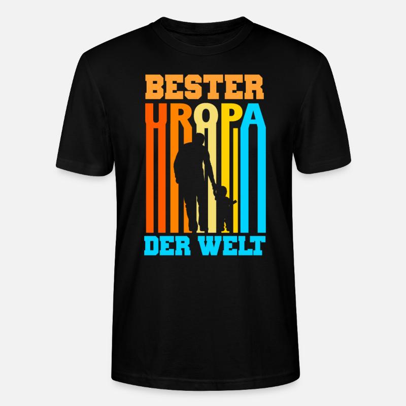 Bester Uropa der Welt - Stanley/Stella Unisex Bio-T-Shirt CRAFTER - Schwarz