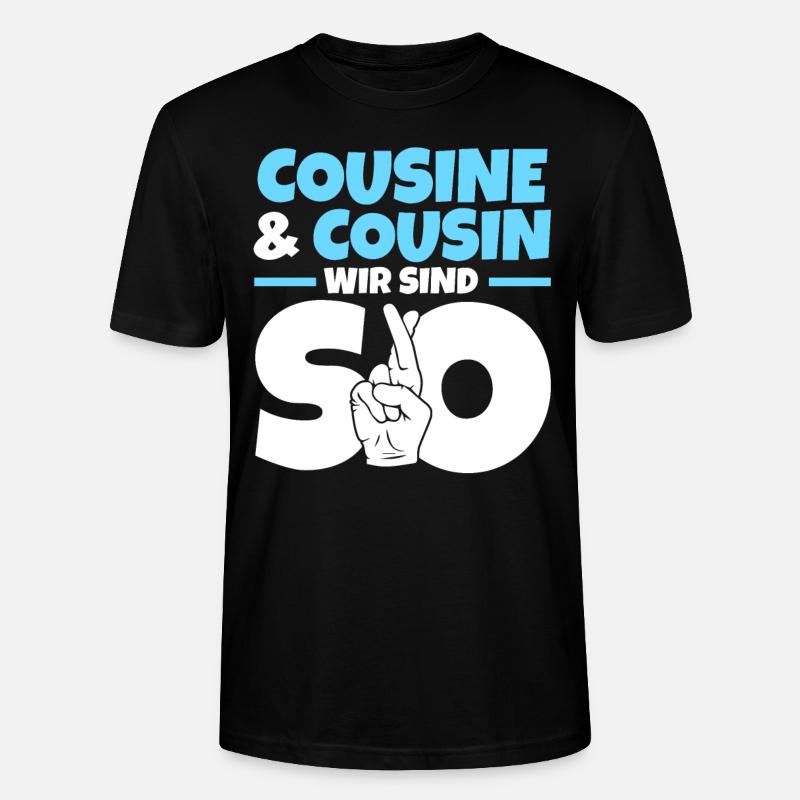 Cousine Cousin - Stanley/Stella Unisex Bio-T-Shirt CRAFTER - Schwarz