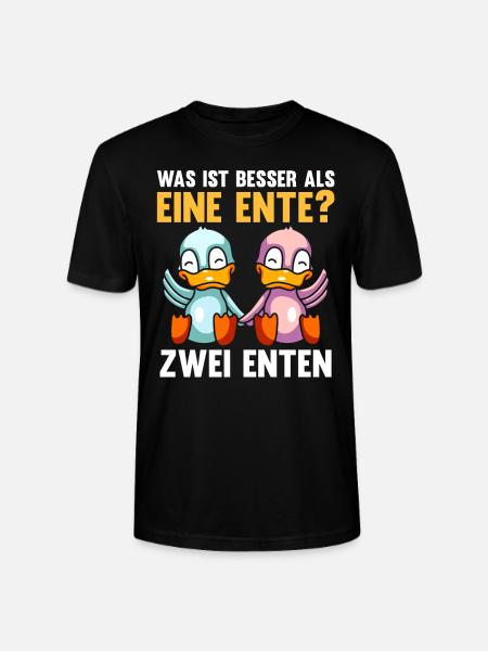 Ente Enten - Stanley/Stella Unisex Bio-T-Shirt CRAFTER - Schwarz