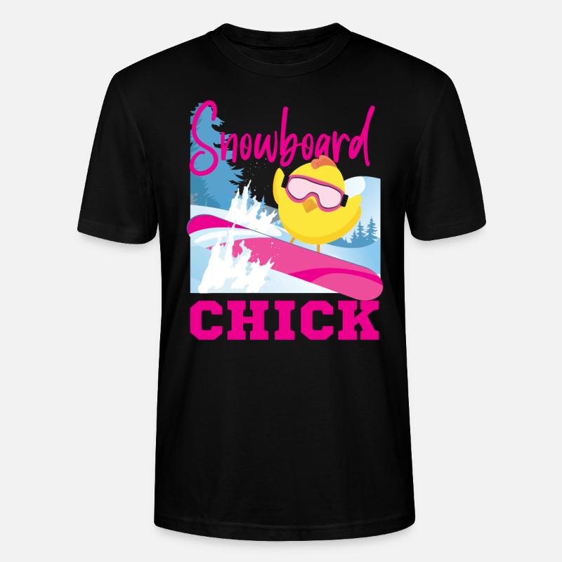 Snowboard Snowboard Poulet - T-shirt bio CRAFTER Stanley Stella Unisexe - noir