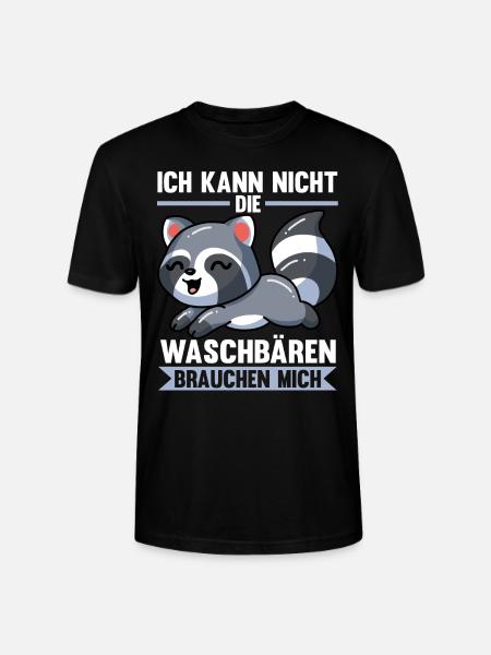 Waschbären Waschbär - Stanley/Stella Unisex Bio-T-Shirt CRAFTER - Schwarz
