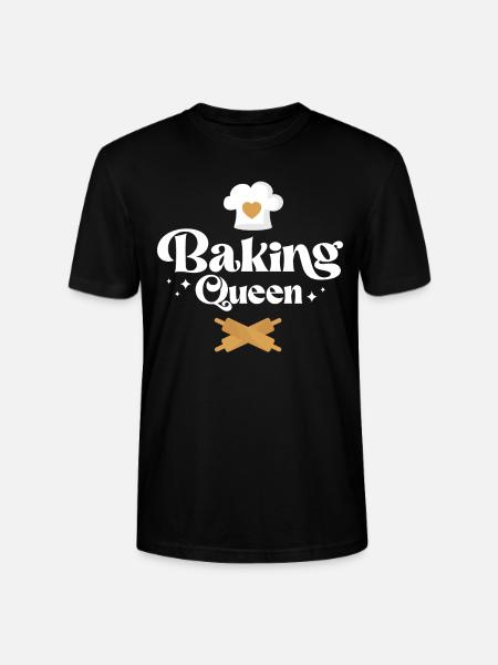 Bake Baking Baking Queen - Stanley/Stella CRAFTER Unisex Organic T-Shirt - black