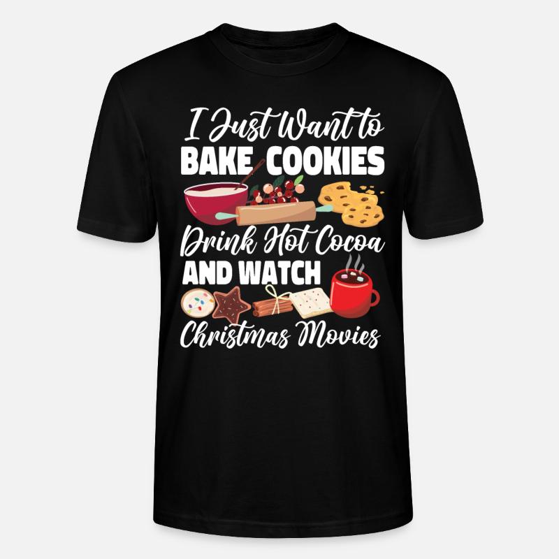 Bake Baking Christmas Cookie I - Stanley/Stella Unisex Bio-T-Shirt CRAFTER - Schwarz