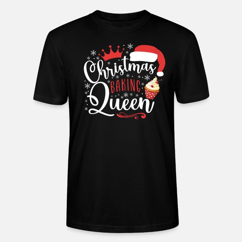Bake Baking Christmas Cupcake - Stanley/Stella Unisex Bio-T-Shirt CRAFTER - Schwarz