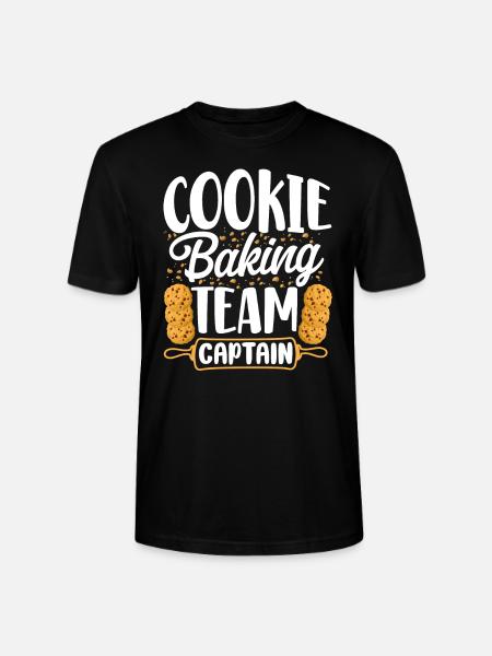 Bake Baking Cookie Team Captain - Stanley/Stella CRAFTER Unisex Organic T-Shirt - black