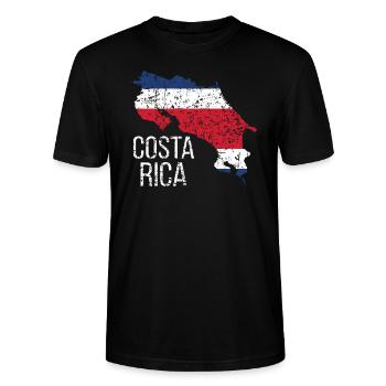 Costa Rica Costa Ricanen Costa Rica Roots - Stanley/Stella Uniseks bio-T-shirt CRAFTER - zwart - Voor - Alina (178cm) & Michal (187cm)