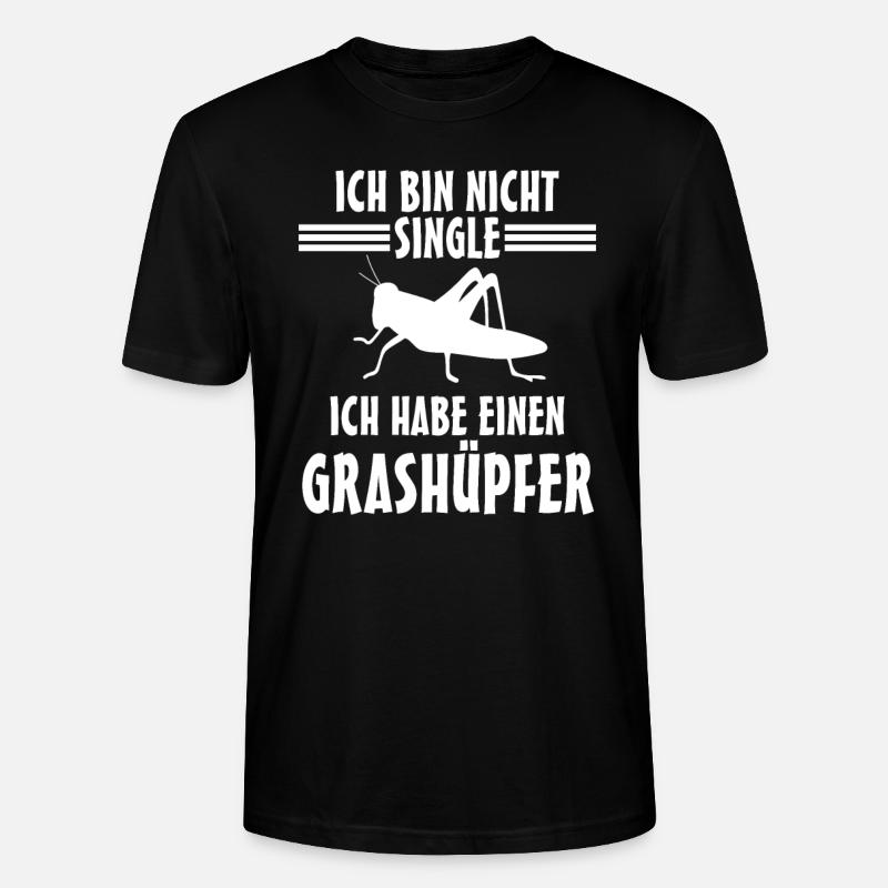 Grashüpfer - Stanley/Stella Unisex Bio-T-Shirt CRAFTER - Schwarz