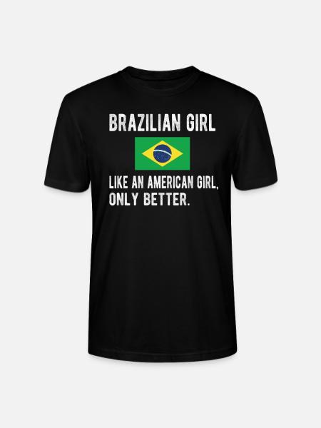 Brazilian Brazil Brazilian roots - Stanley/Stella CRAFTER Unisex Organic T-Shirt - black