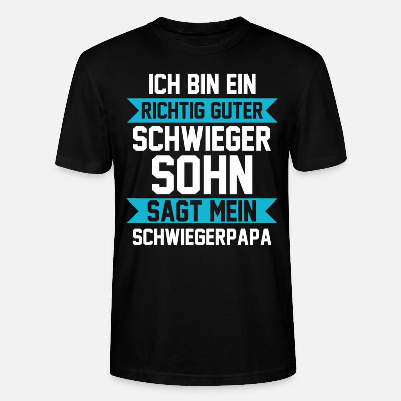 Schwiegersohn - Stanley/Stella Unisex Bio-T-Shirt CRAFTER - Schwarz