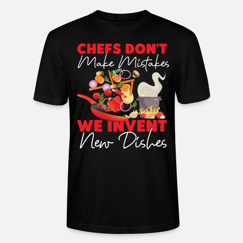 Cooking Cook Kitchen Chef Chefs - Stanley/Stella CRAFTER Unisex Organic T-Shirt - black