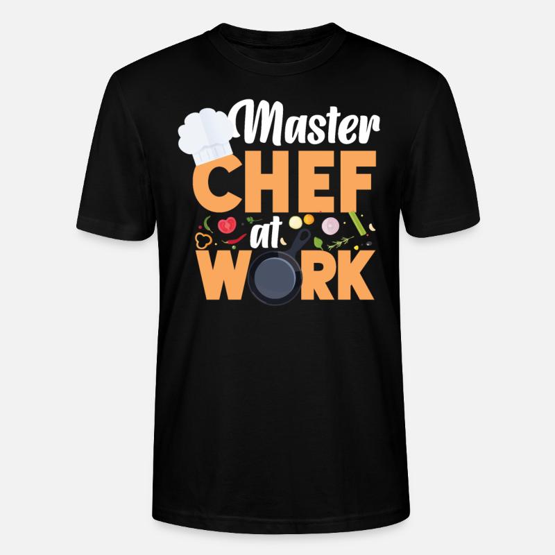 Cooking Cook Kitchen Chef Master - Stanley/Stella Unisex Bio-T-Shirt CRAFTER - Schwarz