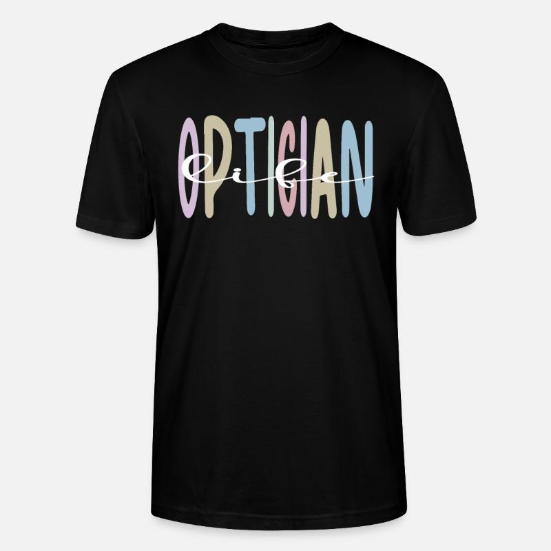 Cadeaux Opticiens Opticiens Optométriste - T-shirt bio CRAFTER Stanley Stella Unisexe - noir