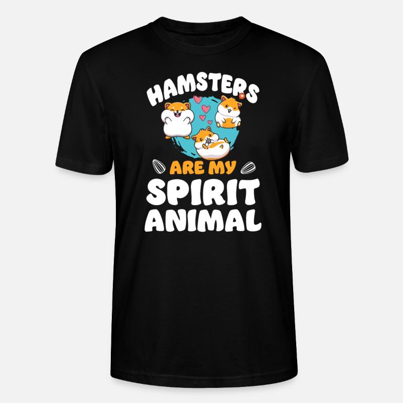 Les hamsters sont mon - T-shirt bio CRAFTER Stanley Stella Unisexe - noir