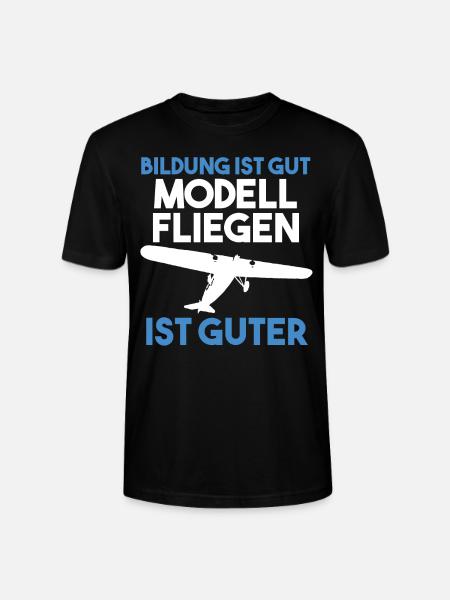 Modellfliegen Modellflieger - Stanley/Stella Unisex Bio-T-Shirt CRAFTER - Schwarz