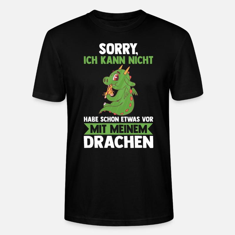 Drachen - Stanley/Stella Unisex Bio-T-Shirt CRAFTER - Schwarz