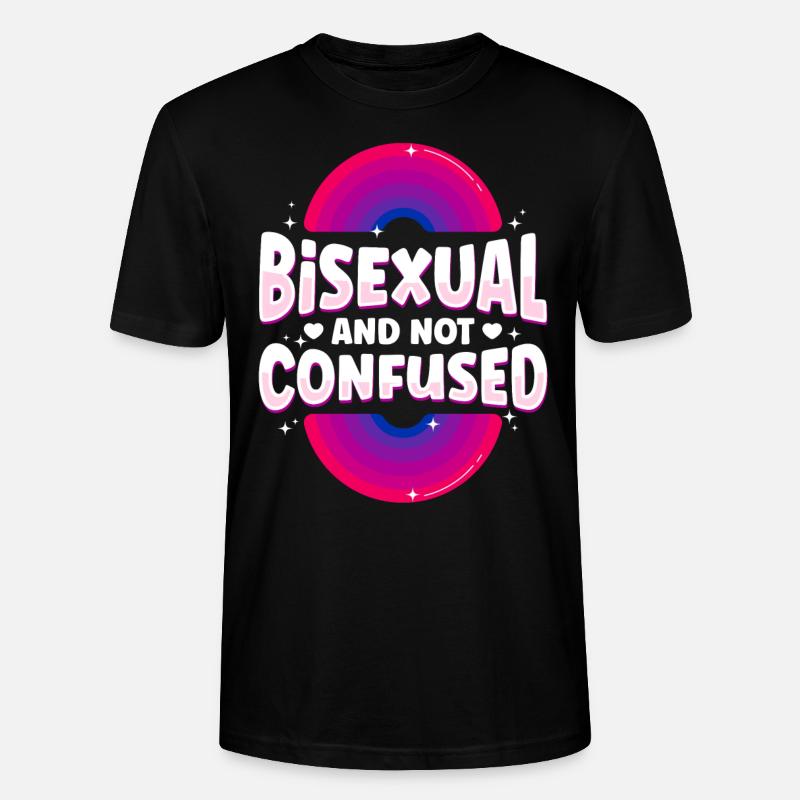 Bisexual Bi Pride Flag Bisexual - Stanley/Stella Unisex Bio-T-Shirt CRAFTER - Schwarz