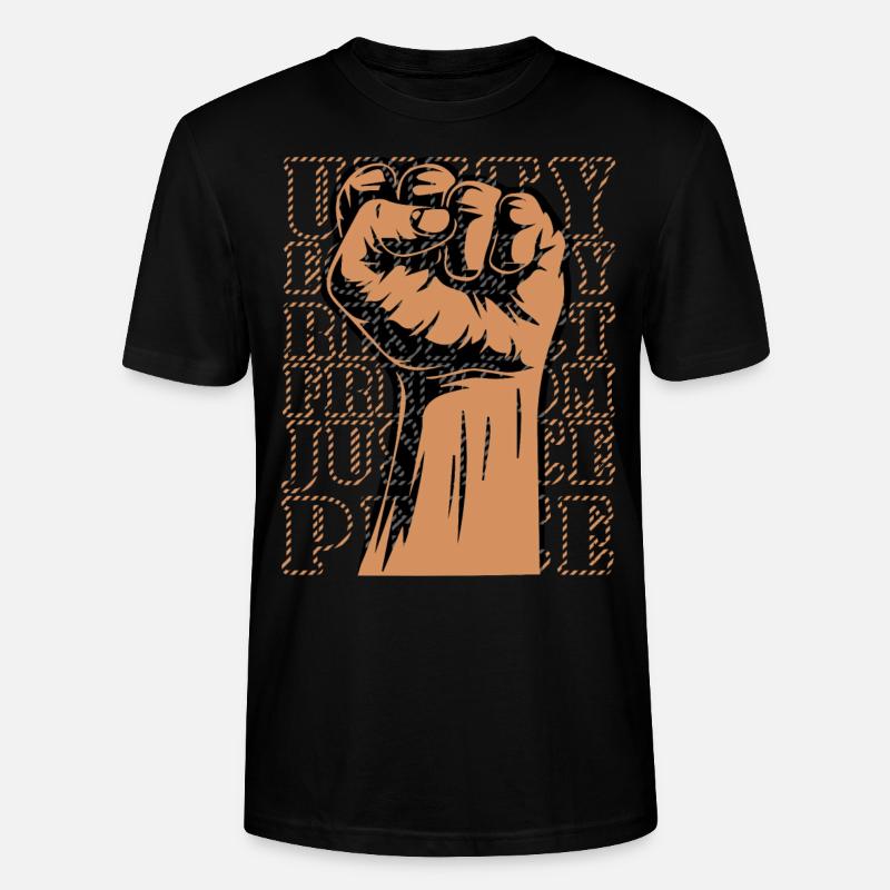 Einheit - Stanley/Stella Unisex Bio-T-Shirt CRAFTER - Schwarz
